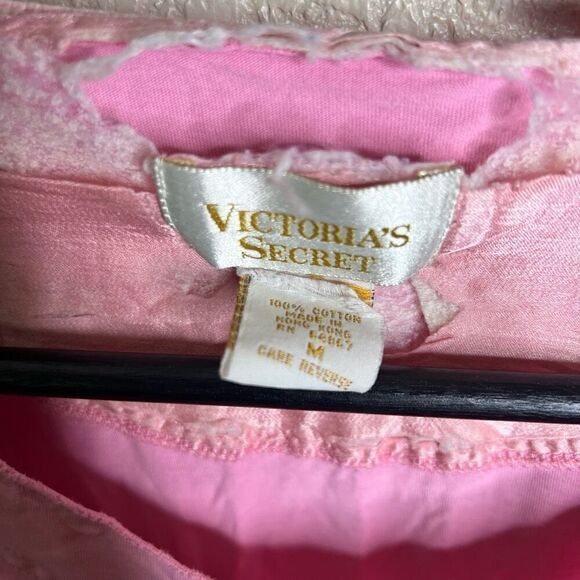 Vintage 80s Victoria’s Secret Gold Label Shirt Gown Medium - Picture 5 of 5